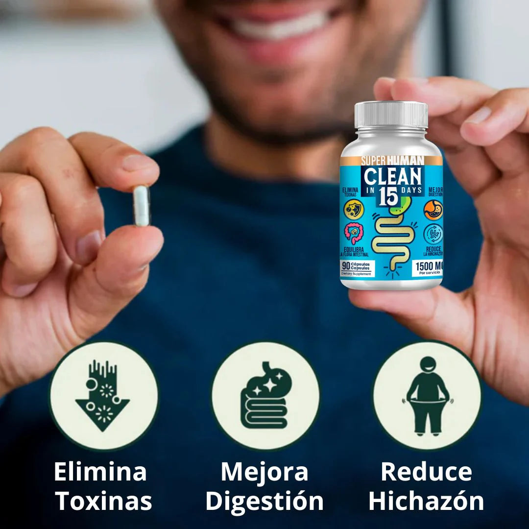 DETOX ESTOMACAL 15 DIAS - Super Human +ENVÍO GRATIS