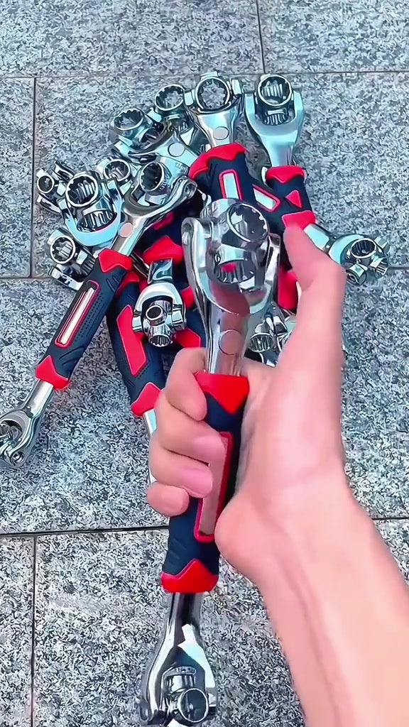 Llave Inglesa con Cabezal Giratorio 360°